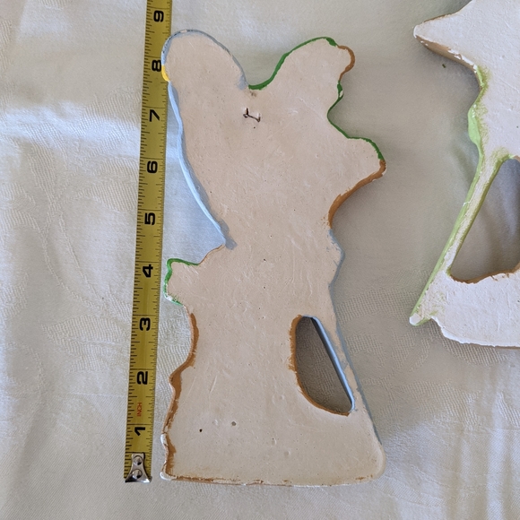 Three Vintage Chalkware Parrots Handmade - Picture 3 of 5